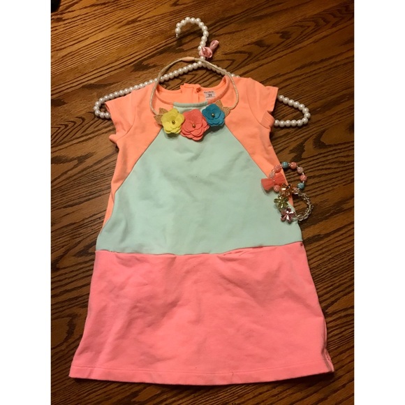 CARTER’S✨ Bright Colorblock Pocket Dress 👗 3T - Picture 2 of 6